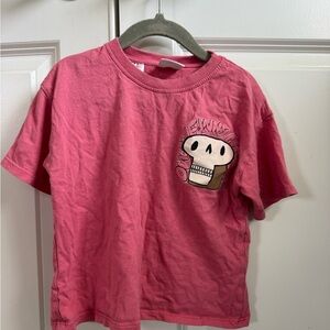 Zara T-Shirt with Skull Graphic